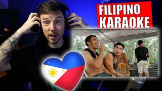 Filipino Karaoke Reaction | No Easy way