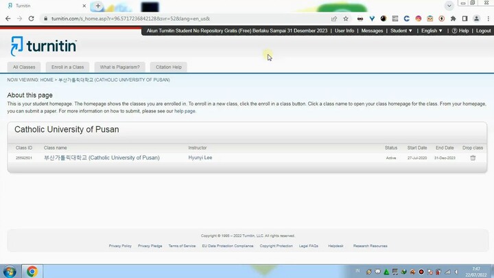 Akun Turnitin Student No Repository Gratis Berlaku Sampai 31 Desember 2023
