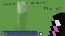 how to use world builder on bloxd.io!- Made with Clipchamp
