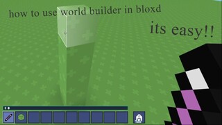 how to use world builder on bloxd.io!- Made with Clipchamp