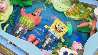 SpongeBob photo frame made of building blocks, I hope you can have a sweet dream after watching it