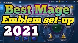 BEST MAGE emblem set-up 2021