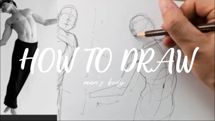 HOW TO DRAW simple man's body