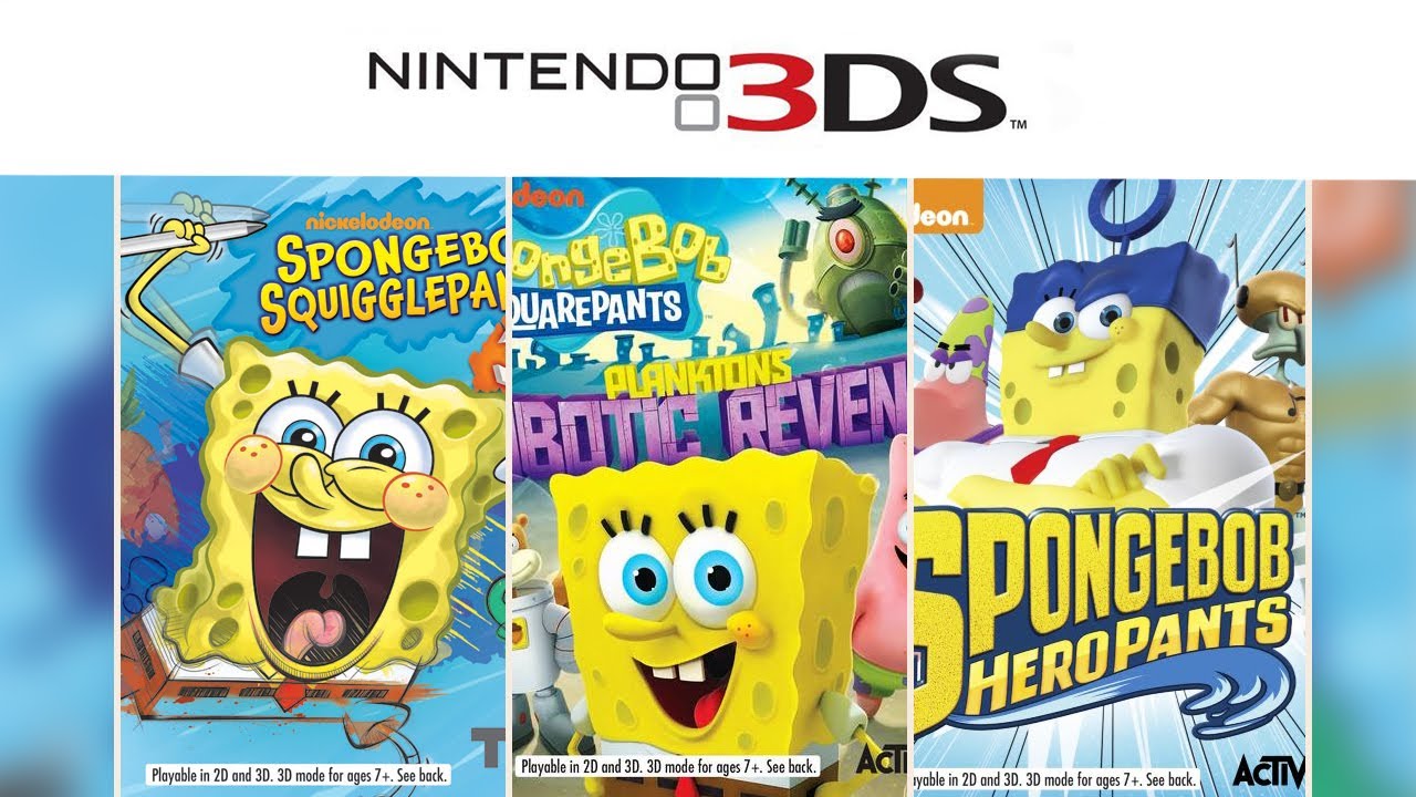 SpongeBob Games for 3DS - Bilibili