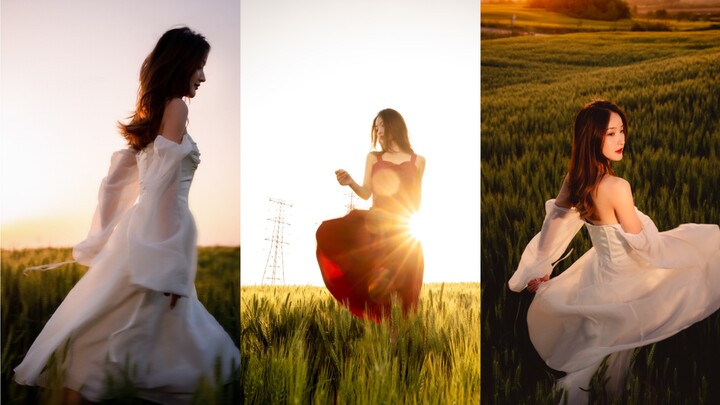 【دورة من منظور الشخص الأول لتصوير البورتريه بالموعد】 تقنيات إرشادية للبورتريه في أجواء حقل القمح الم