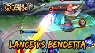 LANCELOT VS BENDETTA, WHO WINS ? | GAMEPLAY #101 | MOBILE LEGENDS BANG BANG