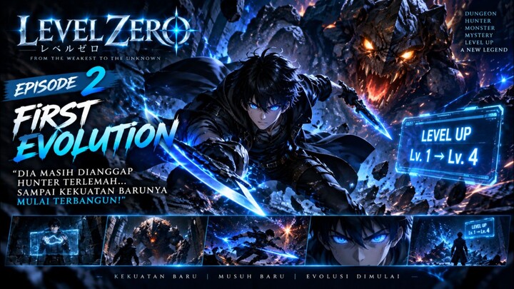 LEVEL ZERO EP.02 — FIRST EVOLUTION ⚡ Hunter Terlemah Mulai Berevolusi!