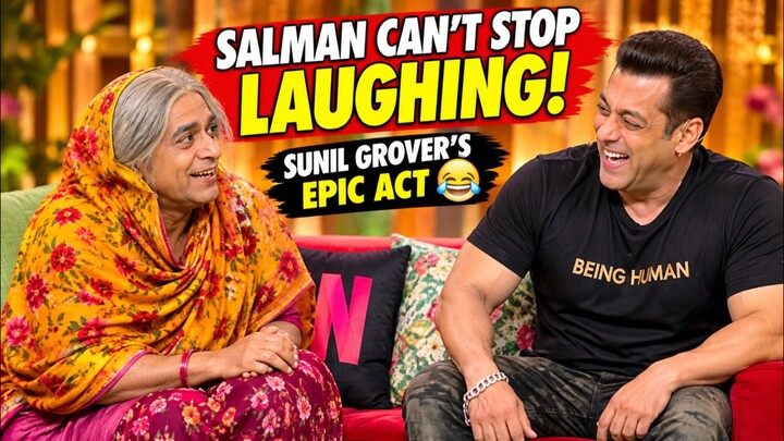 🤣 Salman Khan LOSES IT at Sunil Grover’s Hilarious Act! 😂 | The Great Indian Kapil Show