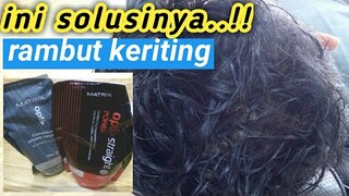 cara meluruskan rambut pria
