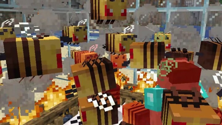 To prank my friend, I made honeycomb fall.