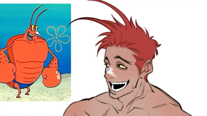 Please anthropomorphize the entire Bikini Bottom crew!