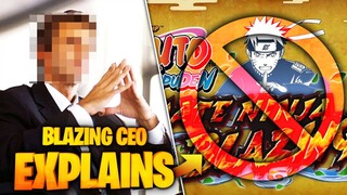 Naruto Blazing CEO Explains the REASON behind SHUT DOWN!