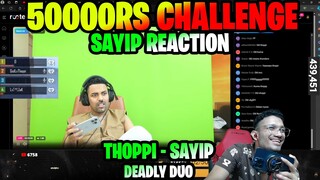 മീശ വാടിക്കൽ Challenge Sayip Reaction 💀 Funny Moments 😶 Sayip - Thoppi Deadly Combo 🥶 Dinner കളി 🥵