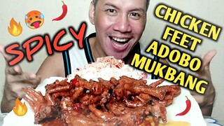 Spicy Chicken Feet Adobo Mukbang