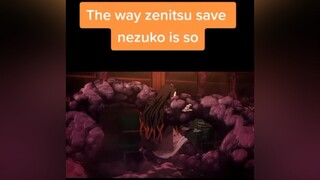 Use headphones 🎧 demonslayer kimetsunoyaiba anime animescene zenitsu nezuko fypシ