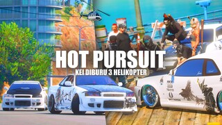 HOT PURSUIT ! 3 HELKOPTER DAN SEMUA KEPOLISIAN TURUN UNTUK MENANGKAP KEI O'CONNER !!! GTA 5 ROLEPLAY