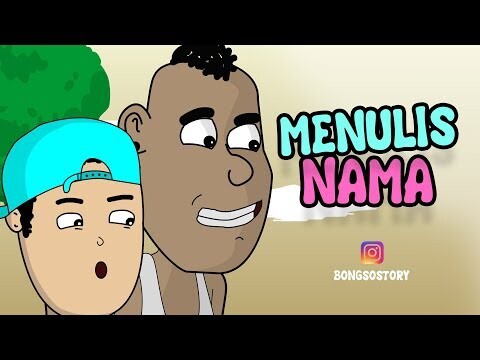 Kartun lucu - Menulis Nama | Bongso Story | Animasi Indonesia Timur