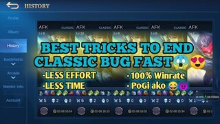 Best Tricks To End Classic Bug Fast | Wag Mo Pahirapan Sarili mo idol 😂