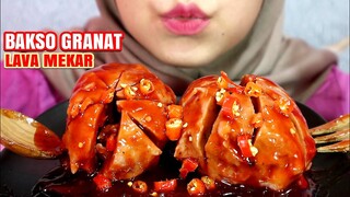 ASMR BAKSO GRANAT LAVA MEKAR PEDAS |ULUL ASMR MUKBANG INDONESIA