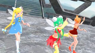 【mmdりんごの森とパラレルタウン】エミリー・リンダ・ヘレナで桃源恋歌