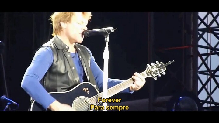 Bon Jovi - Never Say Goodbye (Acoustic Live) Legendado em PT/ENG