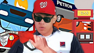 San punta? to the MOON! broom broom Skrrr skrr zoom zoom | Gasoline Station Simulator