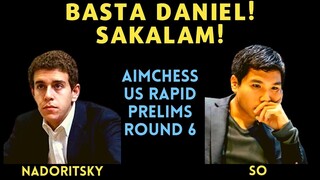 GRABE QUEEN SACRIFICE!  DANIEL DIN EH! Aimchess US Rapid CCT 2021 Daniel Naroditsky vs Wesley So R6