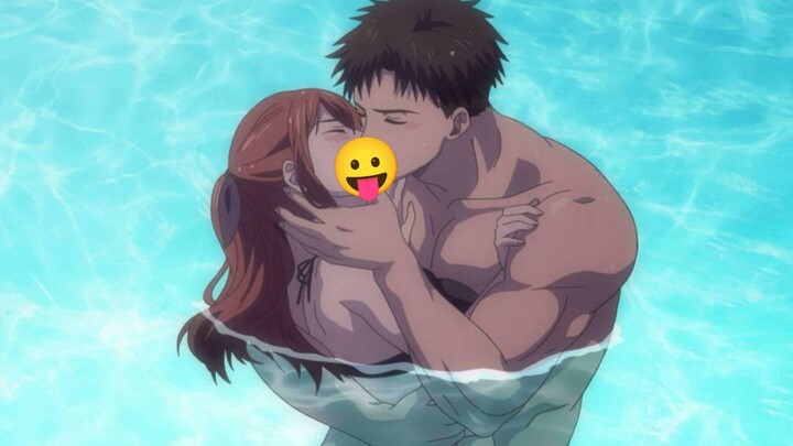 kiss sambil swimming dikolam apartemen 🔥