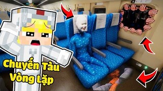 TÔ GÀ THỬ THÁCH 24H THOÁT KHỎI CHUYẾN TÀU MA VÒNG LẶP TRONG MINECRAFT SIÊU ĐÁNG SỢ