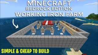 Simple Working Iron Farm Tutorial in Minecraft Bedrock 1.17 (MCPE/Xbox/PS4/Nintendo Switch)