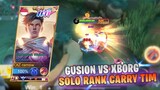 SOLO RANK TOP GLOBAL GUSION CARRY THE GAME - MOBILE LEGENDS