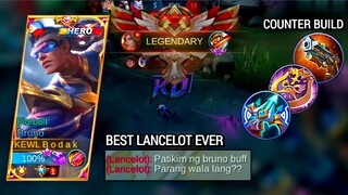 BEST LANCELOT EVER 😭 | TOP GLOBAL BRUNO BEST BUILD AND EMBLEM MLBB - Master Bodak