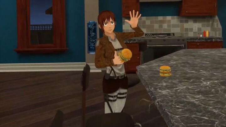 Foodie Sasha choked while eating! Allen, think of a solution!