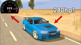 NEW! Nissan R34 Skyline GT-R, 260+km/h Top Speed & POV Driving in Driving School Sim