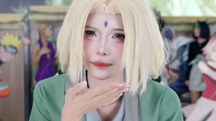 Tsunade got scolded so badly she spat up blood!