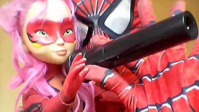 SPIDERMAN E MIRACULOUS LADY DRAGON DREAM ON NEVERENDING STORY COVERS GABRIEL O MESTRE DOS BONECOS