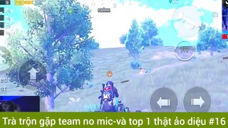 Trà trộn gặp team no mic và top1 thật ảo diệu phần 16