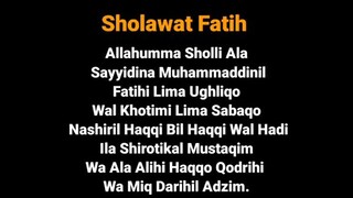 sholawat  fatih