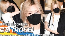 210718 ROSÉ结束美国行程,今日抵达韩国