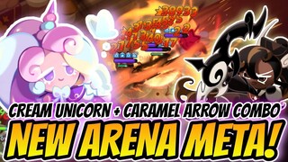 NEW ARENA META TEAM! Cream UNICORN + Caramel ARROW Cookie Combination is UNSTOPPABLE!