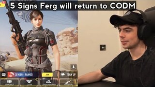 5 Signs Iferg will return to CODM from ApexM