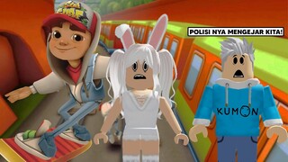 Aku & @AKUDAP Dikejar Polisi Di Stasiun Kereta! POLISI GENDUT NYA SEREM! - Subway Surfers