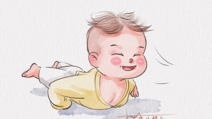 The cuteness that can’t be blocked by the middle part, I am so happy