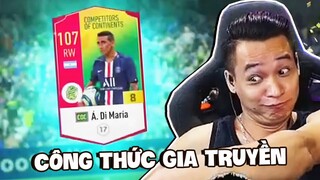 (FIFA Online 4) Gạ kèo bạn già DjChip, Công thức đập thẻ Di María +8 gia truyền.