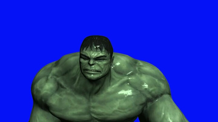 ฟุตเทจฉากเขียวสำหรับเอฟเฟกต์ฮัลค์