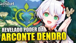 REVELADO!! O VERDADEIRO PODER DA ARCONTE DENDRO KUSANALI, HISTÓRIA DA 2.8 | GENSHIN IMPACT