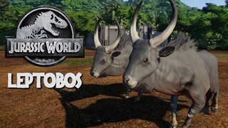 Leptobos vs Albertosaurus, Gorgosaurus, Daspletosaurus & Tyrannosaurus Rex - JWE Mods (4K 60FPS)