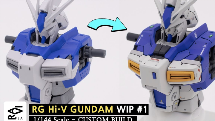 [RAVI PLA] Master teaches you how to modify the engraving parts series: Bandai RG Hi-V Manatee Gunda