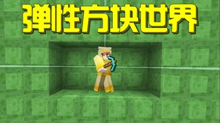 Minecraft: What if you ate the Bouncy Fruit and gained its power? MC blocks become bouncy!