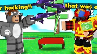 ฉันใช้โดรนโจมตีเพื่อขโมยมัน (ROBLOX BEDWARS)